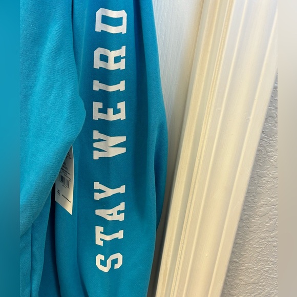 NWT SpongeBob “Stay Weird”Turquoise Sweatshirt Hoodie Size 3XL - Picture 4 of 9